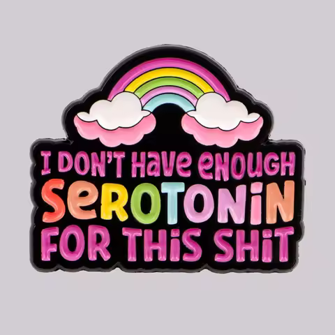Rainbow Enamel Pin Humorous Quotes Brooch Pines Lapel Pins Badge on Backpack Clothing Accessories Fa