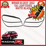 Mitsubishi Mirage G4 2019 to 2025 Tail Light Garnish Cover Matte Black 2020 ( Car Accessories )