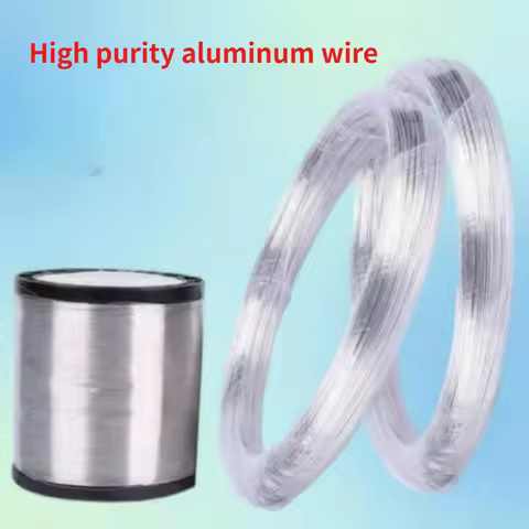 1/2/5/10M Diameter 0.1mm-6mm Aluminium Wire 5N Al High Purity 99.999% for Research and Development E