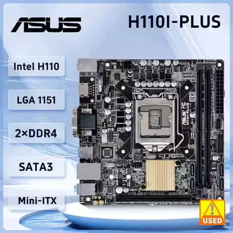 ASUS H110I-PLUS Mini ITX Motherboard LGA 1151 DDR4 32GB Intel H110 PCI-E 3.0 4×SATA III USB3.0 suppo