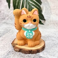 【日本製加藤陶器】瀨戶燒手繪陶瓷招財貓-小黃豆