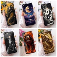 For OPPO F5 / F7 / F5 Youth New Cool Tiger Dragon Pattern Phone Casing Soft Silicone TPU Case