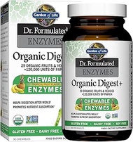 Garden of Life Dr Formulated Digestive Enzymes with Papain, Bromelain, Lipase for Digestion & Nutrie