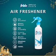 Frida 48H Air Freshener Meadows [460ml] 0% Alcohol Pet-Friendly Tahan Lama Multipurpose Water-base