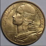43305Readystock [Fidelity] Foreign Coins France Random Year 20 String Copper Coins Coins 23.3mm Copp