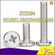 [Prompt Delivery]304 chamfered cross screw, furniture screw M2/M2.5/M3/M4/M5/M6 * L3-120mm [YMH-CB]
