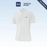 HLA Sportsday Series Solid Colour Trendy Sport White Polo Shirt
