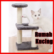 Rumah Kucing Pet House Cat Play Toys Cat Scratcher Poles Tree Board Condo House Toys