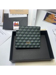 Wallet Purse Faure Le Page100 Handmade Scale Pattern Cowhide Leather Card Holder Coin Purse for Men