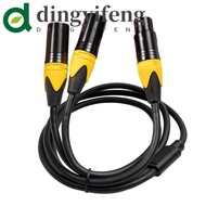 DINGYIFENG 3 Pin XLR Female Cord Signal Y Splitter Balanced Mic Cable Microphone Supplies Audio Cabl