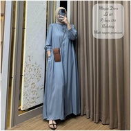 New Dress Gamis Stripped Rayon Premium Viral Kekinian || Setelan Gamis Polos || Realpict Produk Dres