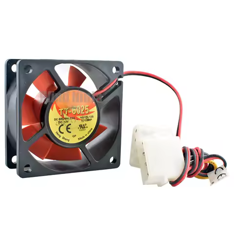 TT-6025 A6025L12S 6cm 60mm fan 60x60x25mm DC12V 0.12A Quiet cooling fan for chassis CPU power supply
