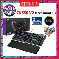 Cooler Master CK550 V2 Full RGB Mechanical Gaming Keyboard & Wrist Rest (Red / Brown / Blue Switch)