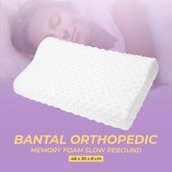 Orthopedic Memory Foam Slow Rebound Pillow/Contour Memory Foam Premium Pillow/100% Ergonomic Memory Foam Pillow/Therapy Pillow For Neck, Waist Pain/Orthopedic Contour Pillow Neck/Back Support Memory Foam Material 8cm