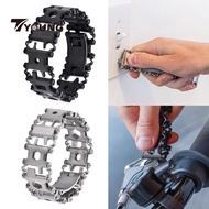 [Available] 29 in 1 Tread Bracelet Multifunction Tool Outdoor Bolt Driver Kits Travel Wearable Bike