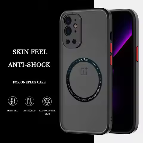 For OnePlus 10 9 8 Pro Case Hard PC Magnetic Wireless Charging Protective Back Cover For OnePlus Nor