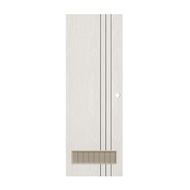 KING ประตูห้องน้ำเกล็ด L3 70X200 *ซิลวาไลท์เจาะ