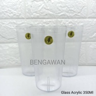 Acrylic Cup l Owl Plastic Cup l Shatterproof "Price per 1 Dozen" [AS 350 GLASS 1 dz]