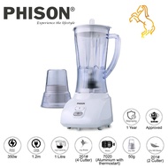 Phison Malaysia 350W Power 1.0L Blender With Dry Mill Set PBL-1351 Mesin Cili Pengisar
