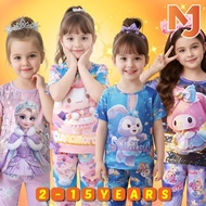 McJoden - YUZUHA Short Sleeve Long Pants Kids Pyjamas Children Girl Boy Kids Clothing Baju Tidur Per