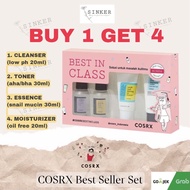 COSRX Best In Class Favorites Mini Trial Kit Low pH Gel Cleanser AHA/BHA Toner Snail Mucin Essence O