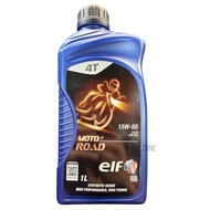 ELF MOTO 4 ROAD 15W50 15W 50 15 50 MINYAK HITAM ELF 15W50 ELF ENGINE OIL 1L