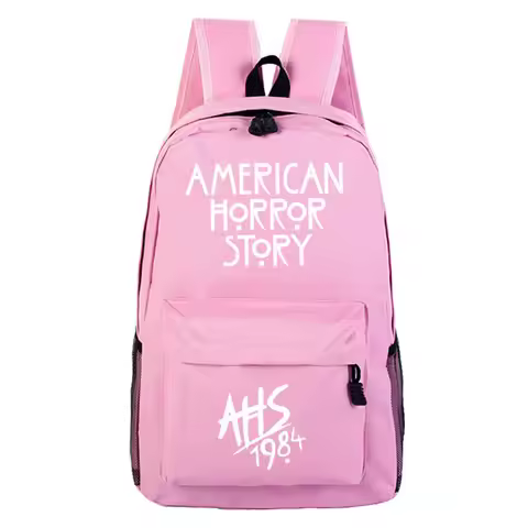 Classic Novelty American Horror Story Notebook Backpacks pupil School Bags Print Oxford Waterproof B