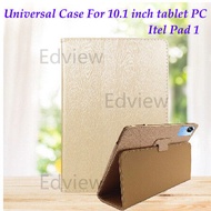 PU Leather Case for Itel Pad 1 tablet PC 10.1 inch universal Cover flip stand holder shell cover cas