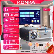 Konka H31 4k teaching projector native 1080P projector with WiFi Bluetooth 20000 lumens projector au