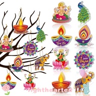 LIGHTHEARTED Diwali Door Hanging Pendants, DIY Paper Diwali Hanging Ornament, Fashion Happy Diwali D