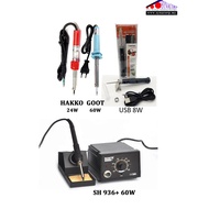 KASADI I-IAKKO 936A 60W / Hakko 24W / Goot KX-60R 60W / Proskit 20W S106B Portable USB 8W Solder Iro