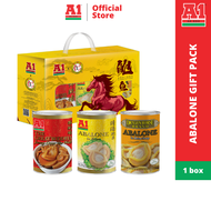 A1 x Dragon Horse Abalone Gift Set (Abalone in Brine - 425g x2 The Great Buddha - 425g x1)