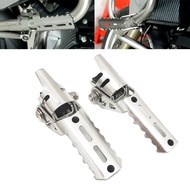 F750GS F850GS Front Foot Pegs Folding Footrests Clamps 25mm For BMW F650GS F850GS ADV F800GS G310GS 
