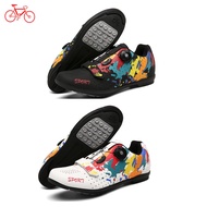 Kasut Basikal Professional Original Men &amp; Women RB Cycling Shoes Rubber Sole Non-locking Breathable Bicycle Shoes Riding Shoes 自行车鞋 骑行鞋