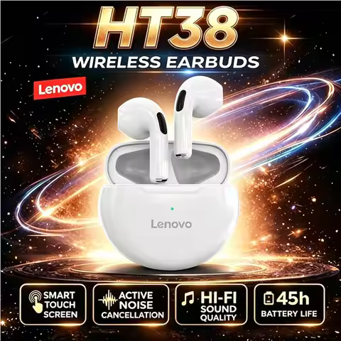 Lenovo HT38 True Wireless Bluetooth Headset Dual Microphones Noise Reduction Stereo Earplugs Fashion