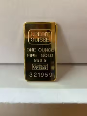 Custom 24k Pure Gold Plated Laser Serial Number 50mm Swiss Coin 999 Gold Bullion Bar