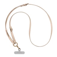 CASETIFY New Phone Case Portable Lanyard All-Match Diagonal Strap Black Leather Multifunctional Halt