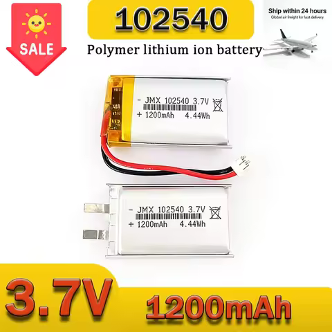 3.7V 102540 Lithium Battery 1200mAh Polymer Battery + PCB Protection Board for GPS Locator Mp3/Mp4 D