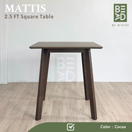 MATTIS 5ft Dining Table 150x90cm AUSTON Table140x80cm 160x90cm Meja Makan Murah Solid Wood (BEWOOD)