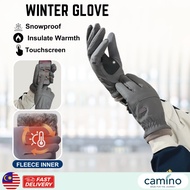 CAMINO Winter Glove Waterproof Thermal Touch Screen Snow Glove Men Women Warm Hand Glove Sarung Tang