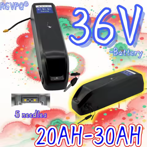 18650 lithium-ion battery, 5-pin Hailong 36V 20Ah 960Wh can replace 500W-2000W power assisted bicycl