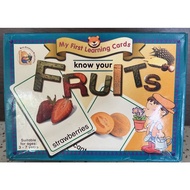 E45. My first learning cards: Know your Fruits