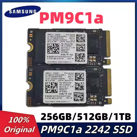 Original Samsung PM9C1a 1TB 512GB 256GB M.2 2242 NVMe SSD PCIe 4.0 TLC Internal Solid State Drive Fo