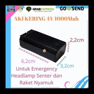 OFFICIAL!!! BATERAI AKI KERING 4V 1000MAH EMERGENSI LAMPU SENTER OFFICIAL!!!