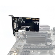 ADT-Link PCIE 5.0 x16 to x8x4x4 NVMe SSD Expansion Half height to Full height Split Card Supports Ge