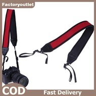 FCMY Skidproof neoprene red ne strap for dslr camera binocular nikon canon fuji FAC