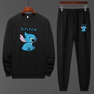 BK191-O+AA333 Long Sleeve Set + Jogger Pants Winter Clothes Can Be Worn By Both Men And Women Retail