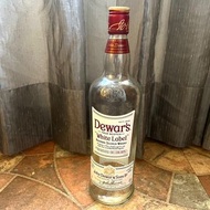Dewar’s 帝王白牌蘇格蘭威士忌空酒瓶(1000ml)/多用途玻璃空瓶/空洋酒瓶/裝飾/容器/花器/酒瓶/水瓶