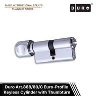 Duro Art.888/60/C Euro Profile Keyless Cylinder with Thumbturn