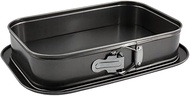 11.61x7.48 Inch Large Rectangle Springform Cake Pan - Non-Stick Cheesecake Pan with Removable Bottom